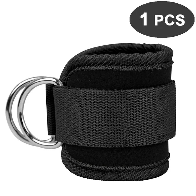 1Pcs Fitness Ankle Straps Adjustable D-Ring Foot Support Cuffs Gym Leg Strength Workouts Pulley with Buckle Sports Feet Guard