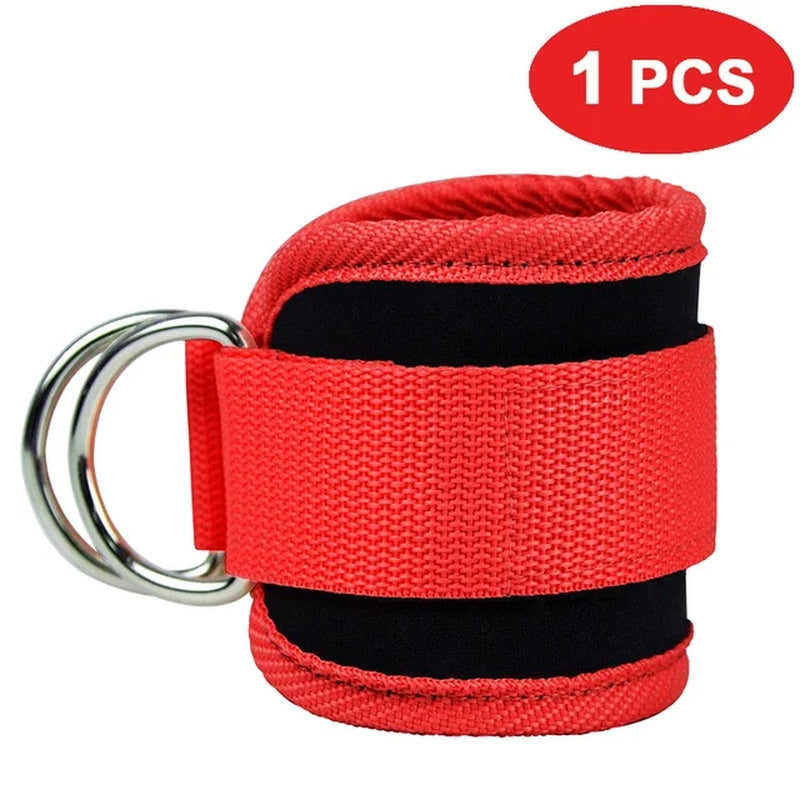 1Pcs Fitness Ankle Straps Adjustable D-Ring Foot Support Cuffs Gym Leg Strength Workouts Pulley with Buckle Sports Feet Guard