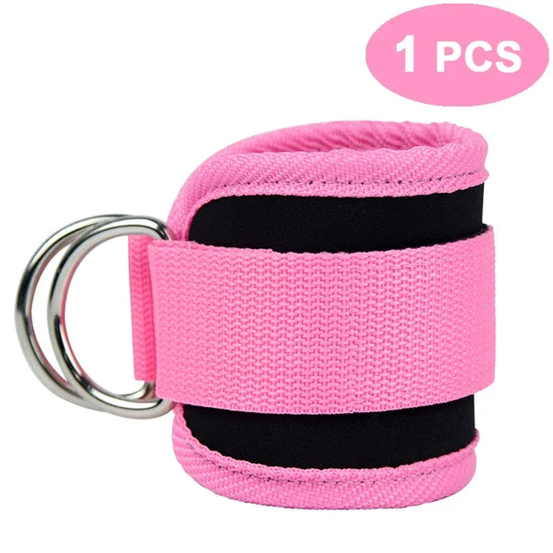 1Pcs Fitness Ankle Straps Adjustable D-Ring Foot Support Cuffs Gym Leg Strength Workouts Pulley with Buckle Sports Feet Guard